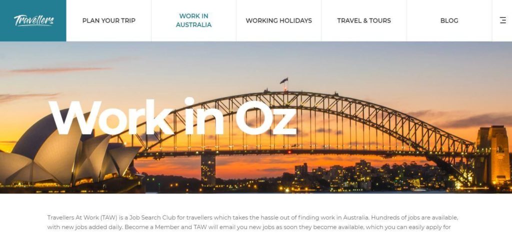 travellers網站，澳洲找工作網站